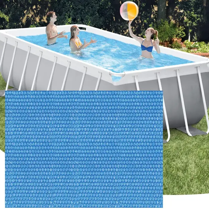 Couverture solaire isolante rectangulaire pour piscine