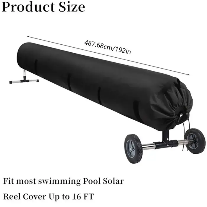 Enrouleur de bâche solaire pour piscine 16-20FT, rouleau de rangement extérieur pour couverture de p