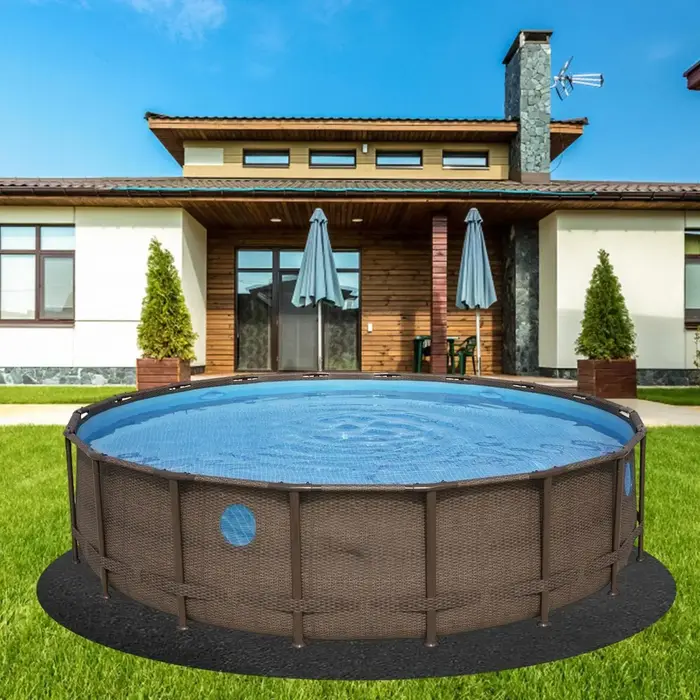 Coussin de revêtement de piscine rond de 18 pieds pour piscines hors sol