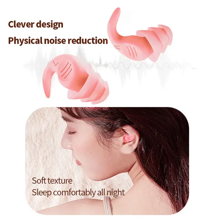 Bouchons d'oreille en silicone pour la natation