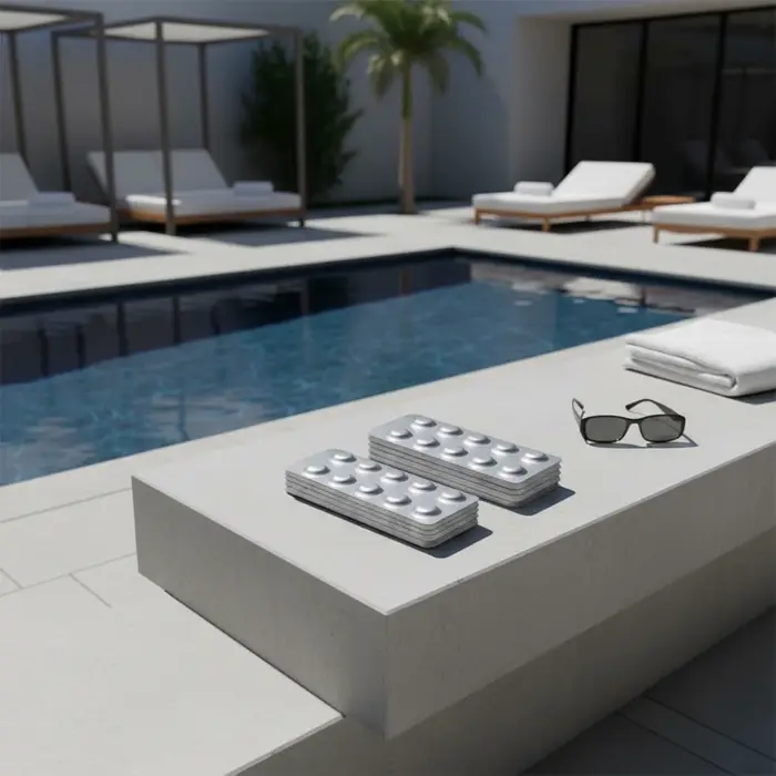 Comprimés de test de qualité de l'eau pour piscine