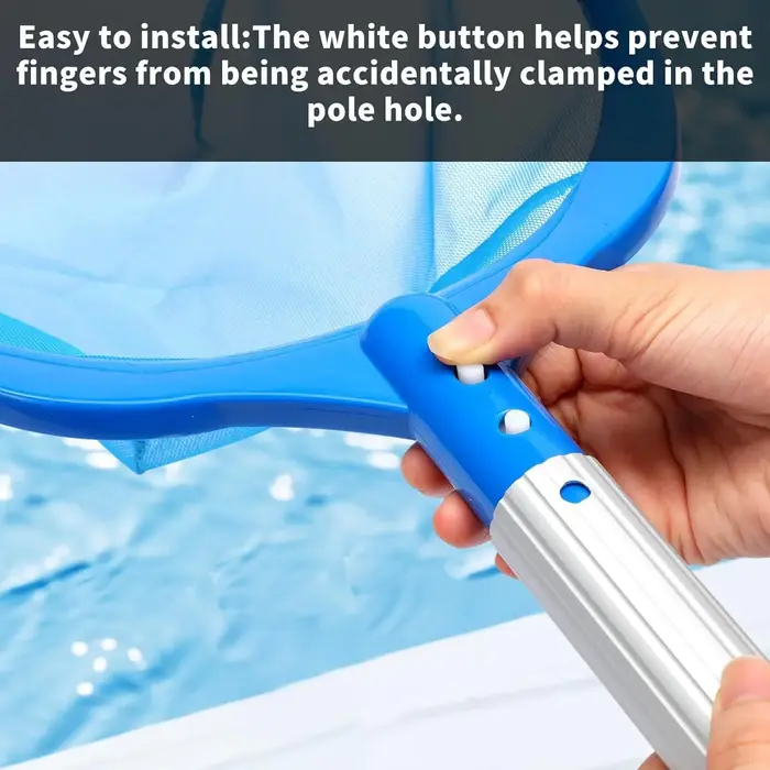 Épuisette de piscine pour le nettoyage - Élimination efficace des feuilles