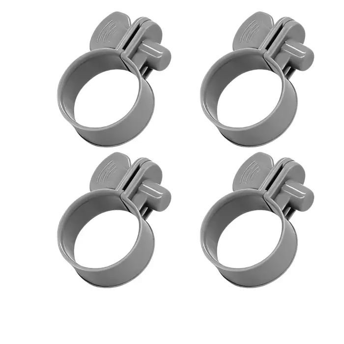Colliers de serrage pour tuyau de piscine, lot de 4, en plastique de 1-1/4 pouces, pour raccords éta