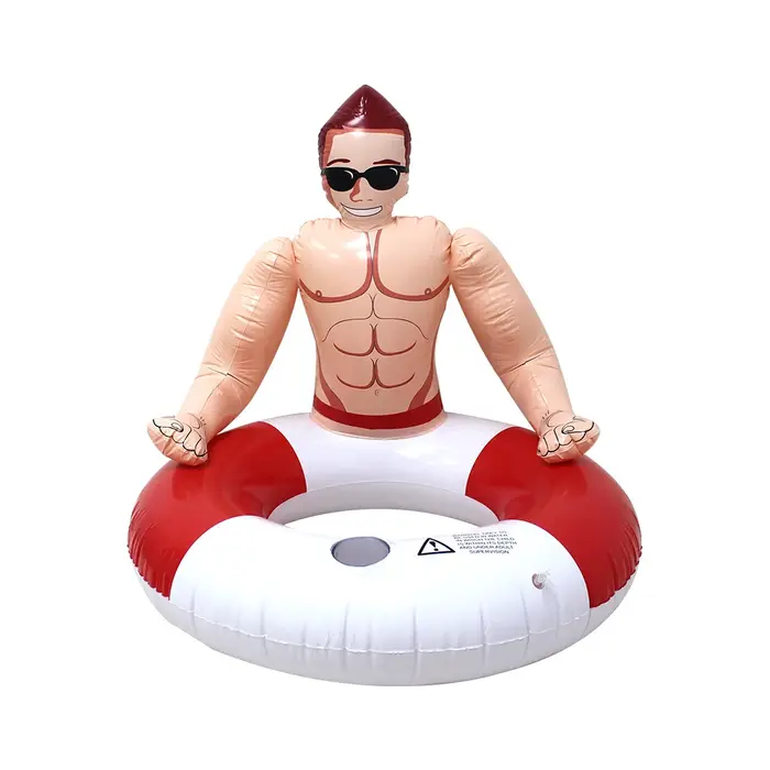 Bouées de piscine Muscle Men, étanches, avec porte-gobelet, amusantes, pour enfants, jeunes et adult