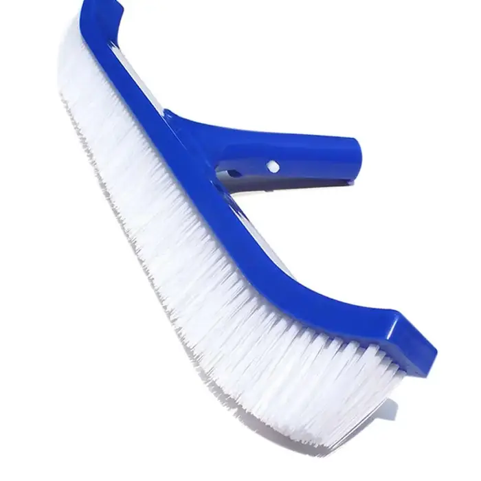 Poignée de brosse de piscine bleue de 18 pouces