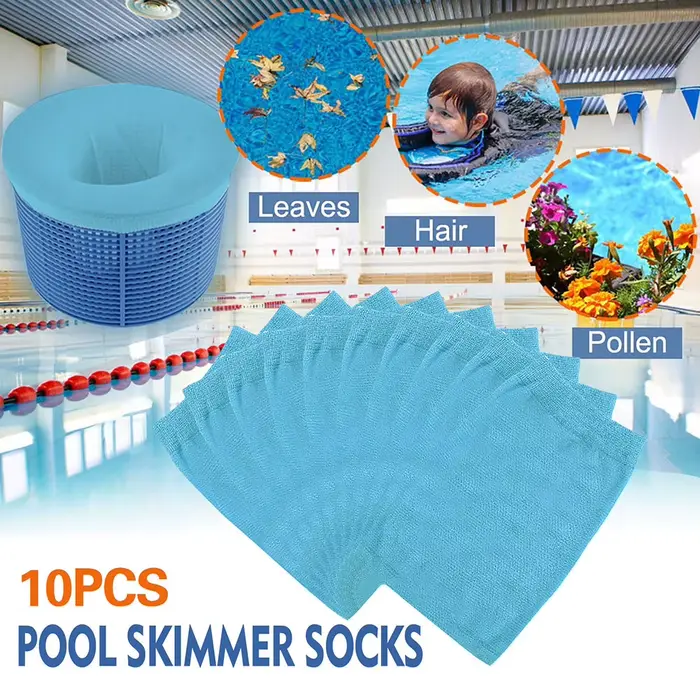Skimmer de piscine, chaussettes de nettoyage de piscine