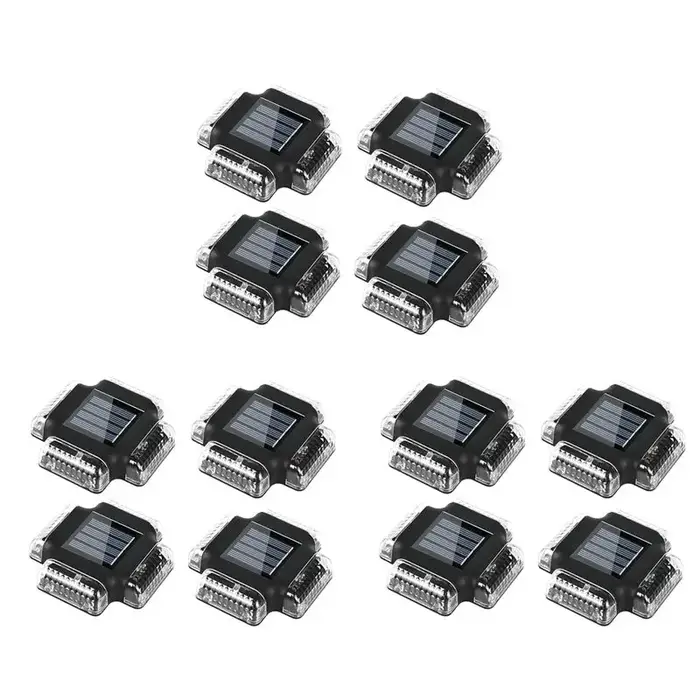 B84B-12Pack Lumières solaires pour terrasse de piscine, lumières de sol pour bord de piscine, access