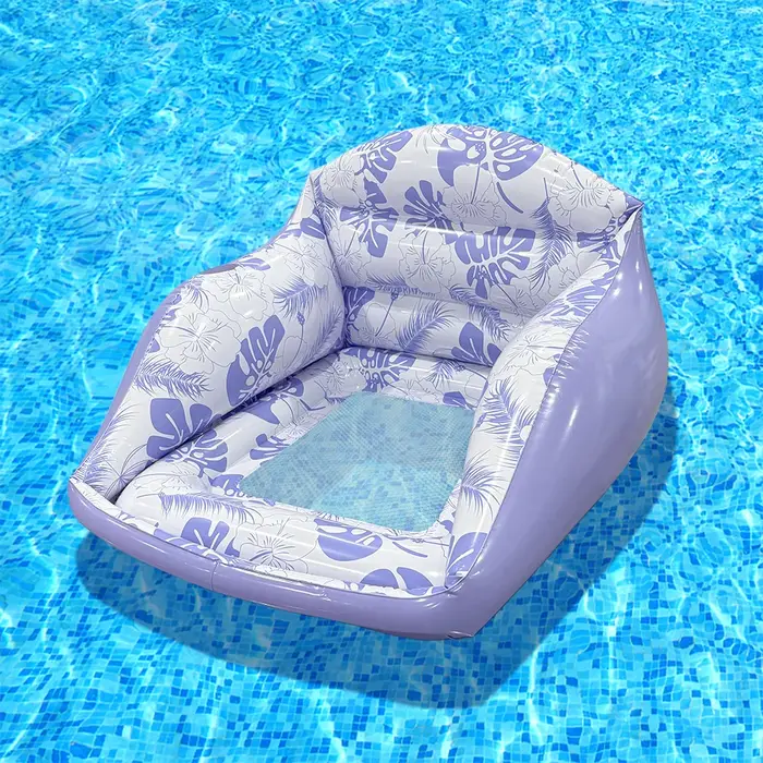 1 chaise longue gonflable flottante pour piscine