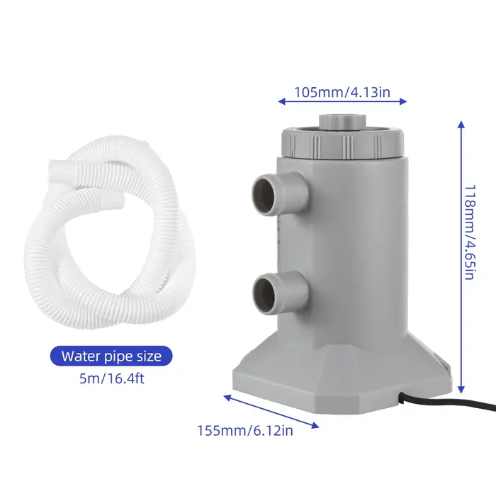Pompe filtrante à cartouche pour piscines hors sol