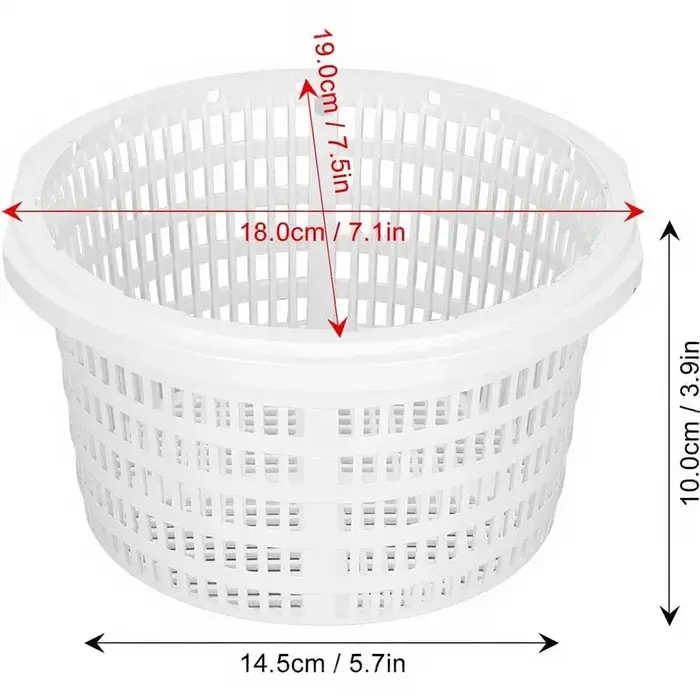 Panier de surface pour piscine de 18 cm, installation facile, filtre pour eau propre, accessoire de 