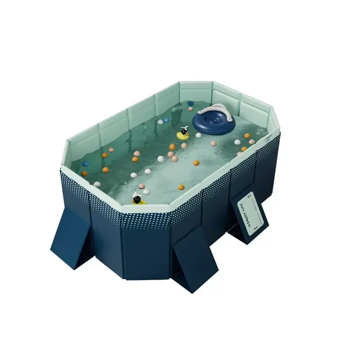 Grande piscine familiale extérieure, piscine de fête d'eau d'été, pliable, adaptée à l'extérieur, ja