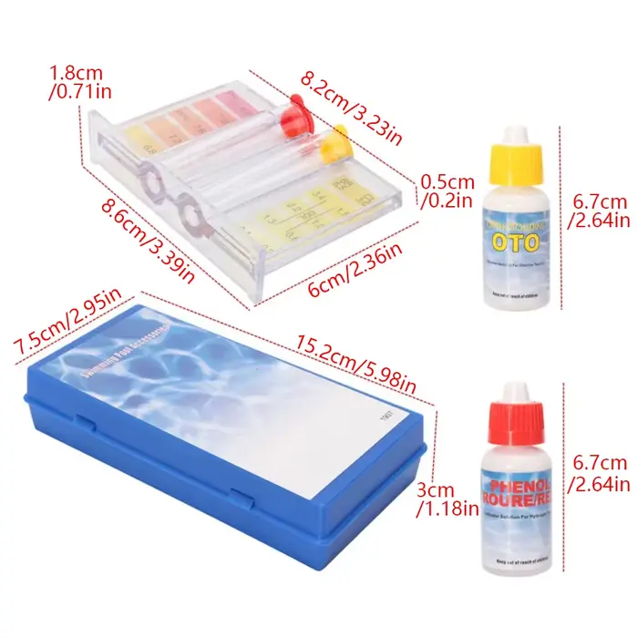 Kit de Test d'eau et de chlore PH