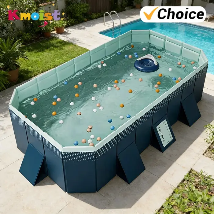 Piscine hors-sol pliable grande taille pour la famille