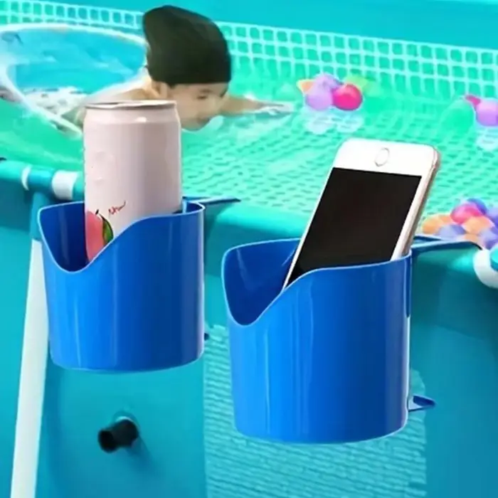 Porte-gobelet robuste pour piscine, porte-gobelet rond pour piscine au sol, étagère multifonction po