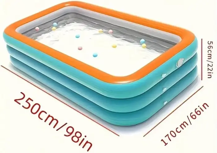 Grande piscine familiale, piscine extérieure non gonflable pour enfants et adultes, non gonflable, sans installation, durable