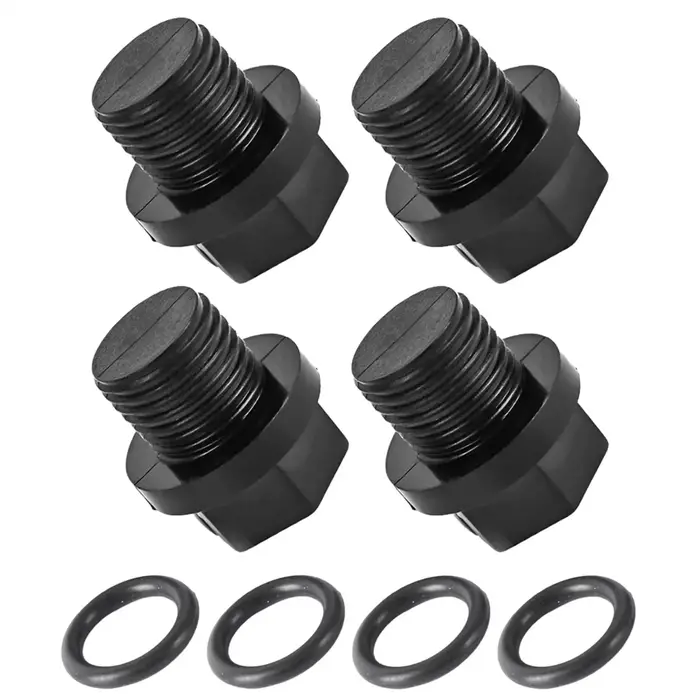 Lot de 4 bouchons de vidange pour pompe de piscine avec joint