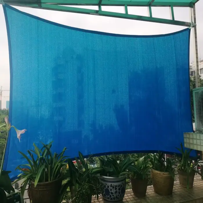 Voile d'ombrage rectangulaire en HDPE 3x4 m