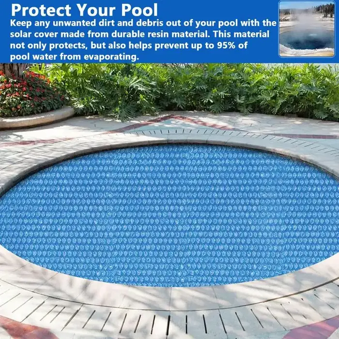 Couverture de piscine solaire ronde