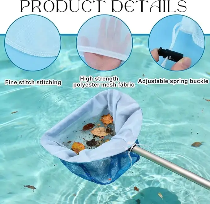 Sac en filet pour remplacement de la épuisette de piscine