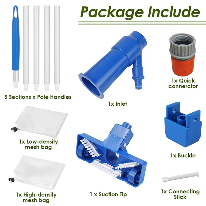 Kit de livres d'aspirateur de piscine