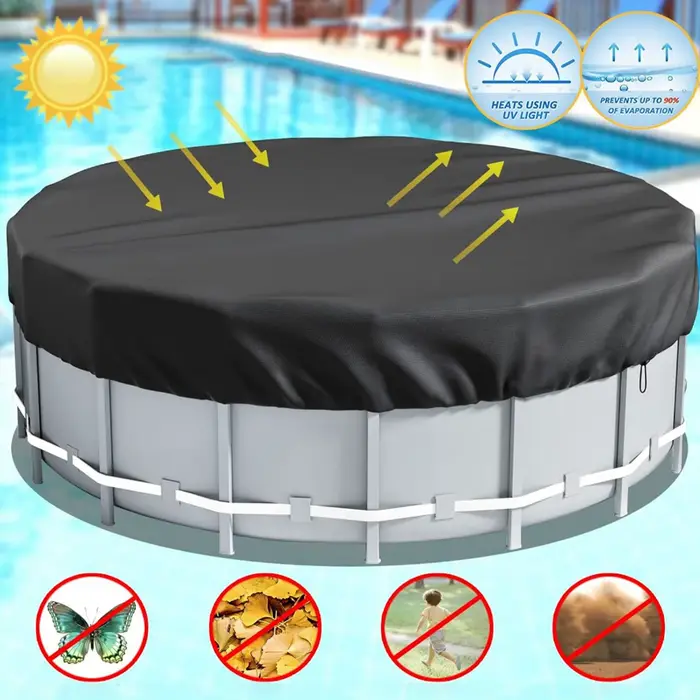 8/10/12FT couvertures de piscine rondes pour piscines hors sol couverture de jacuzzi