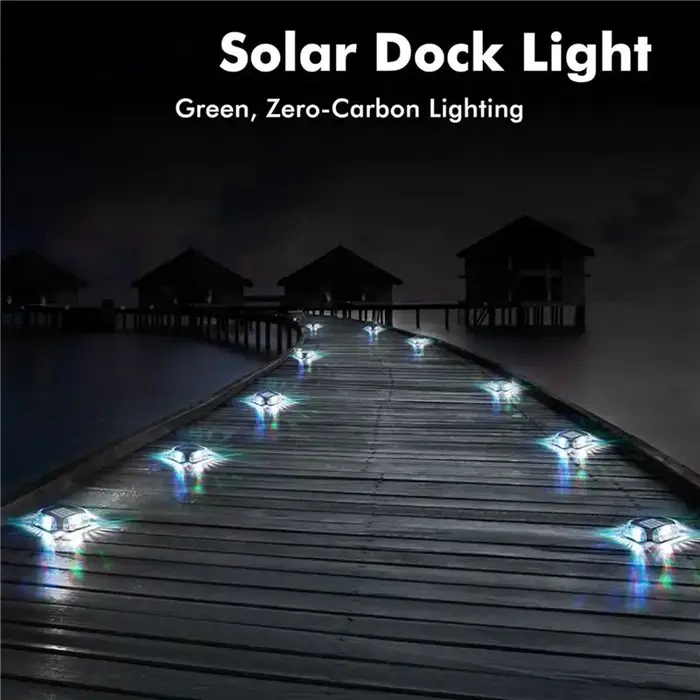 12Pack Lampes solaires pour terrasse de piscine