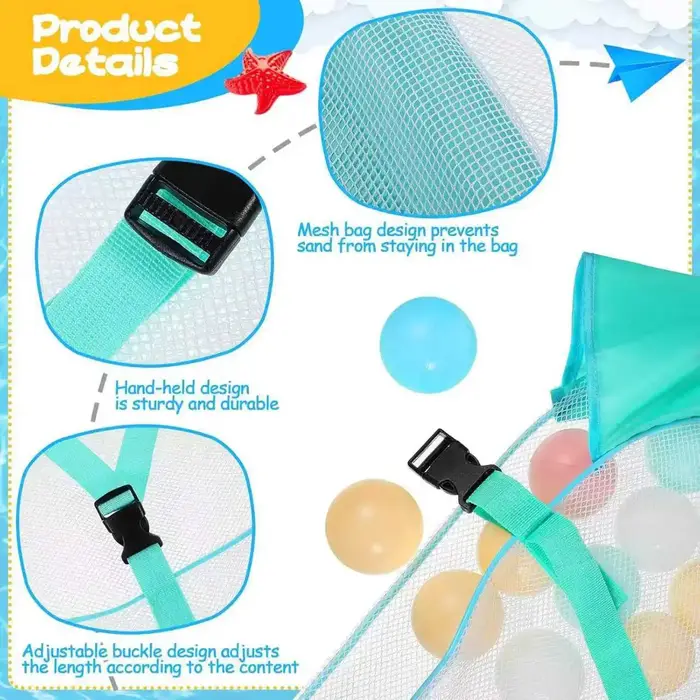 Sac filet de protection extra-large pour piscine – Sac de rangement extérieur de grande capacité