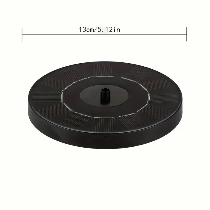Pompe à fontaine flottante solaire de qualité supérieure, 13 cm, pour décoration de jardin, étang ou