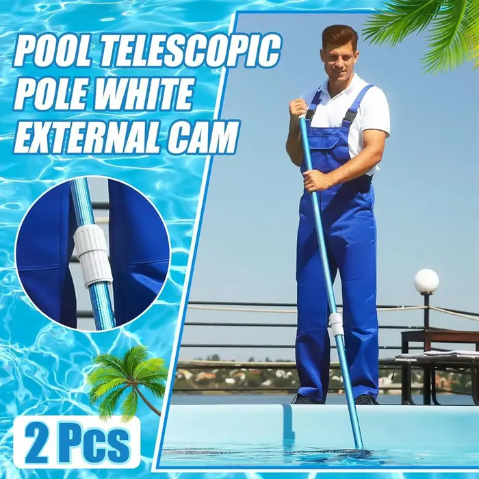 Lot de 2 verrous à came de remplacement pour perches télescopiques de piscine avec verrouillage par torsion
