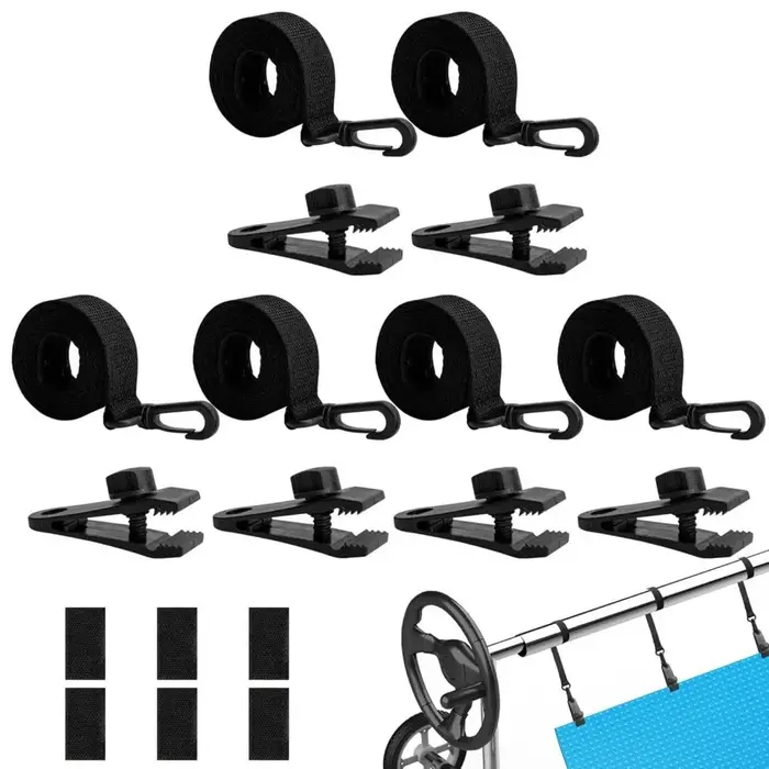 Kit de fixation de bobine de couverture solaire de piscine