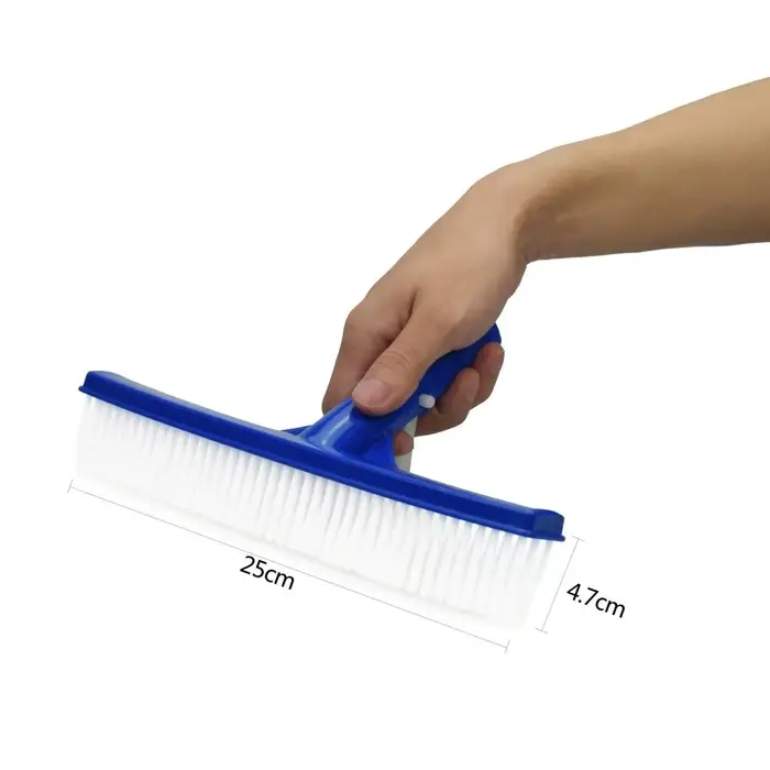 Brosse de nettoyage de piscine en plastique de 10 pouces pour l'entretien des piscines