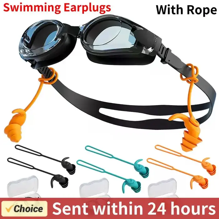 Bouchons d'oreille de natation en Silicone
