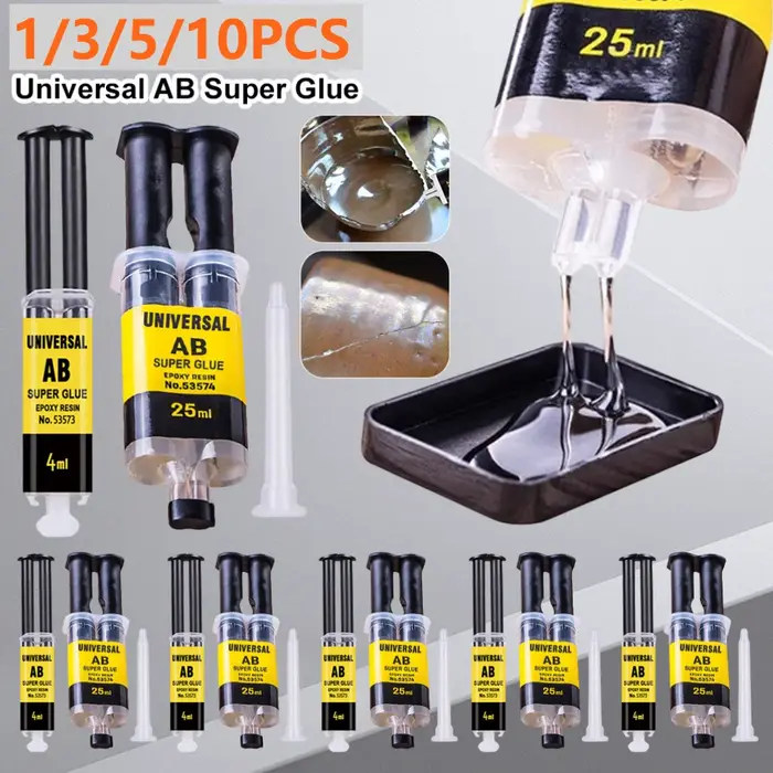 Colle AB en résine époxy 4/25ml