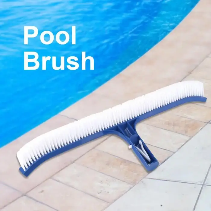 Poignée de brosse de piscine bleue de 18 pouces