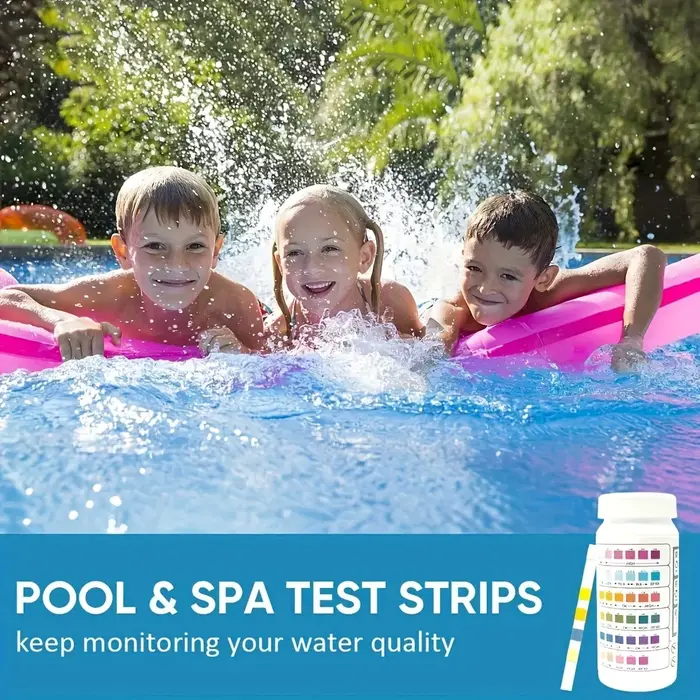 Bandes de test d'eau 6-en-1 pour piscine et spa