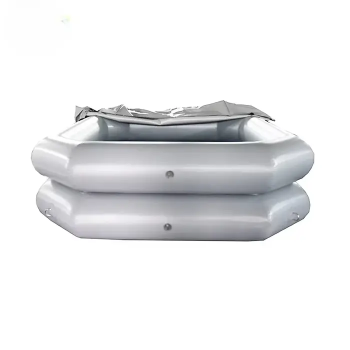 Piscine gonflable double étage grise