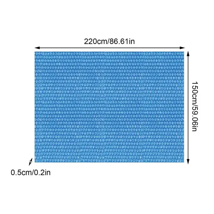 Couverture solaire isolante rectangulaire pour piscine, couverture chauffante pour piscine, couvertu
