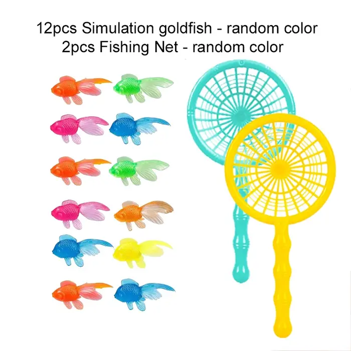 Accessoires de piscine d'été, matériel de jeu aquatique en plastique imitant les poissons rouges/les
