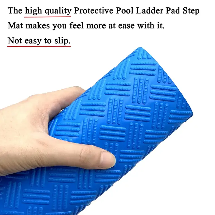Tapis d'échelle de piscine antidérapant