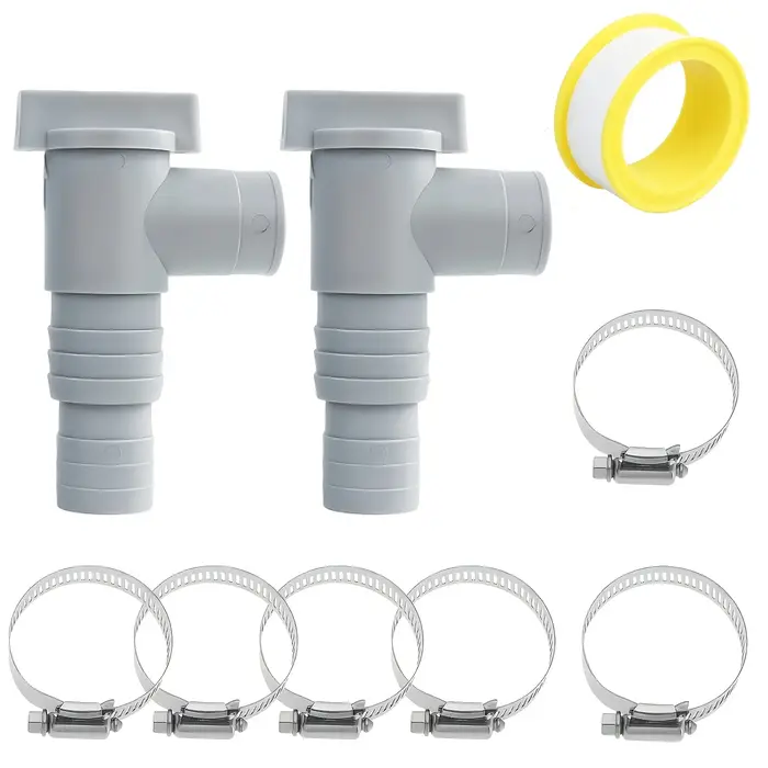 Vanne d'arrêt durable et étanche pour piscine, pour tuyau de 32 mm, installation facile, accessoires