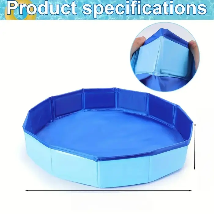 Piscine pliable pour chien, baignoire pour animaux de compagnie, piscine pour petits chiens, bain fr