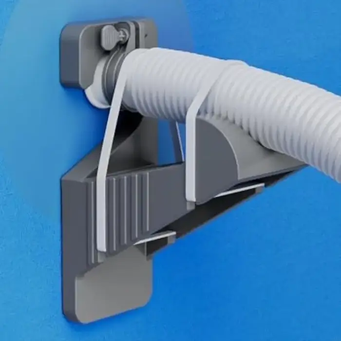 Support tuyau piscine en plastique
