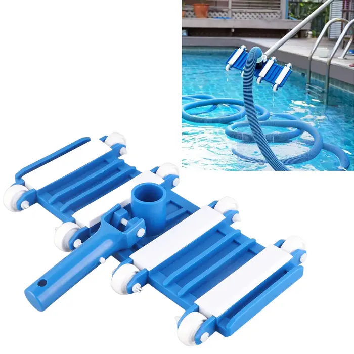 Machine à livres de piscine avec tête d'aspirateur et roues, accessoires de piscine, poignée perfect