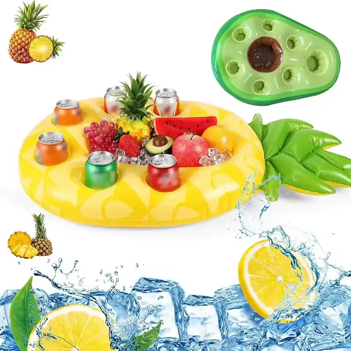 Porte-boissons gonflable flottant pour piscine