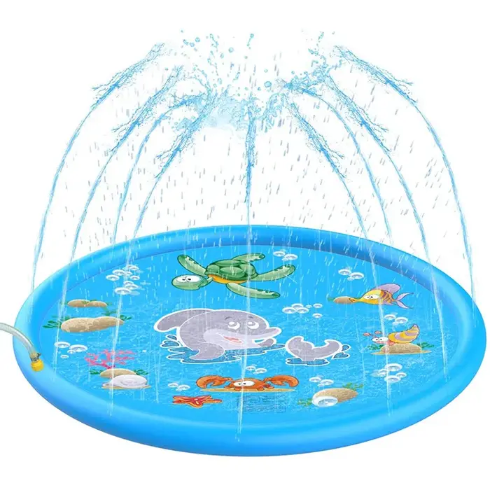 Piscine gonflable pour animaux de compagnie d'été, arroseur d'eau, jeu de polymères refroidissants, 