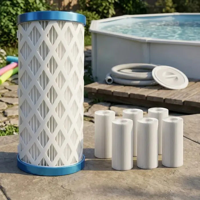 Cartouche filtrante de piscine réutilisable