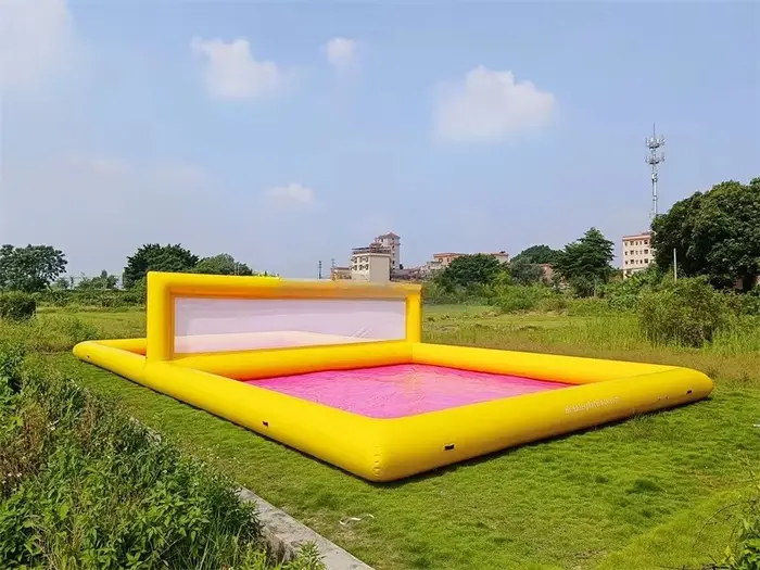 Jeux aquatiques d'été terrain de volley-ball gonflable amusant plage Sports nautiques