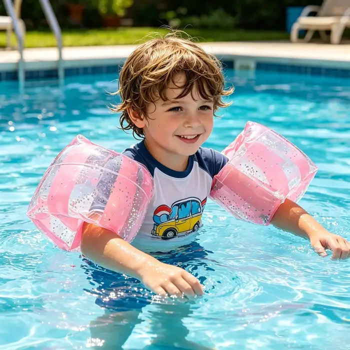 Bouée de natation gonflable pour piscine, brassards flottants gonflables pour piscine, tube de natation flottant pour l'été 