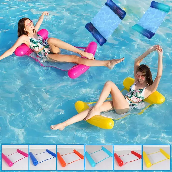 Matelas d'eau flottant gonflable pour natation d'été