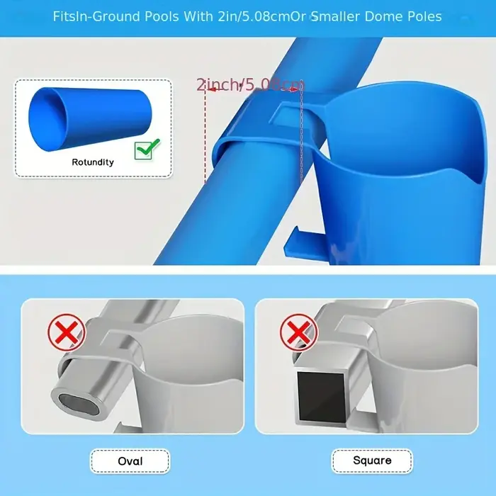Porte-gobelets au bord de la piscine pour piscines hors sol